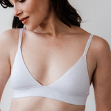 Organic Linen Triangle Bralette