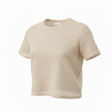 Organic Linen Cropped T-Shirt