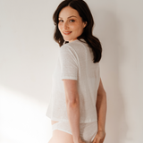 Organic Linen Cropped T-Shirt